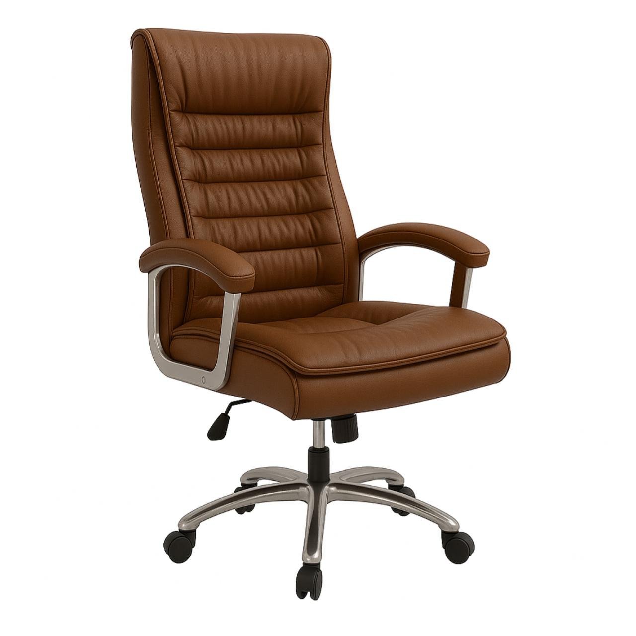 Poltrona Presidente LUXO c/ mola Ensacada – COR CARAMELO – 30059