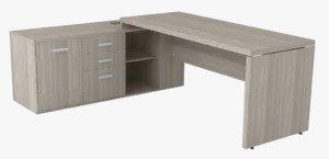 Mesa Diretor c/ Armario – Pé de MADEIRA – 1,50×0,70m- – Malaga / PRETO
