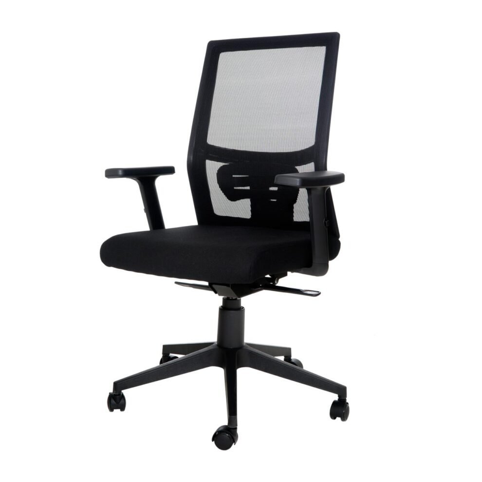 Cadeira de Escritório Diretor TELA Mesh KIEV – COR PRETO – Divulga Móveis – 34006