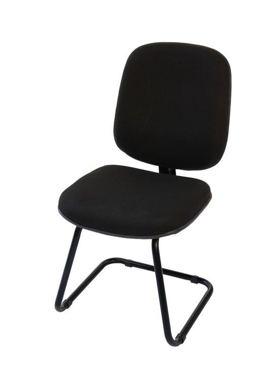 cadeira executiva para diretor base fixa preta mc81 preta 80e